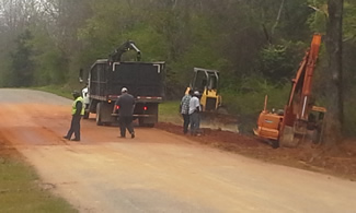 Notasulga Macon County Alabama Hwy 54 West after repairs