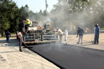 county paving Notasulga High School parking lots